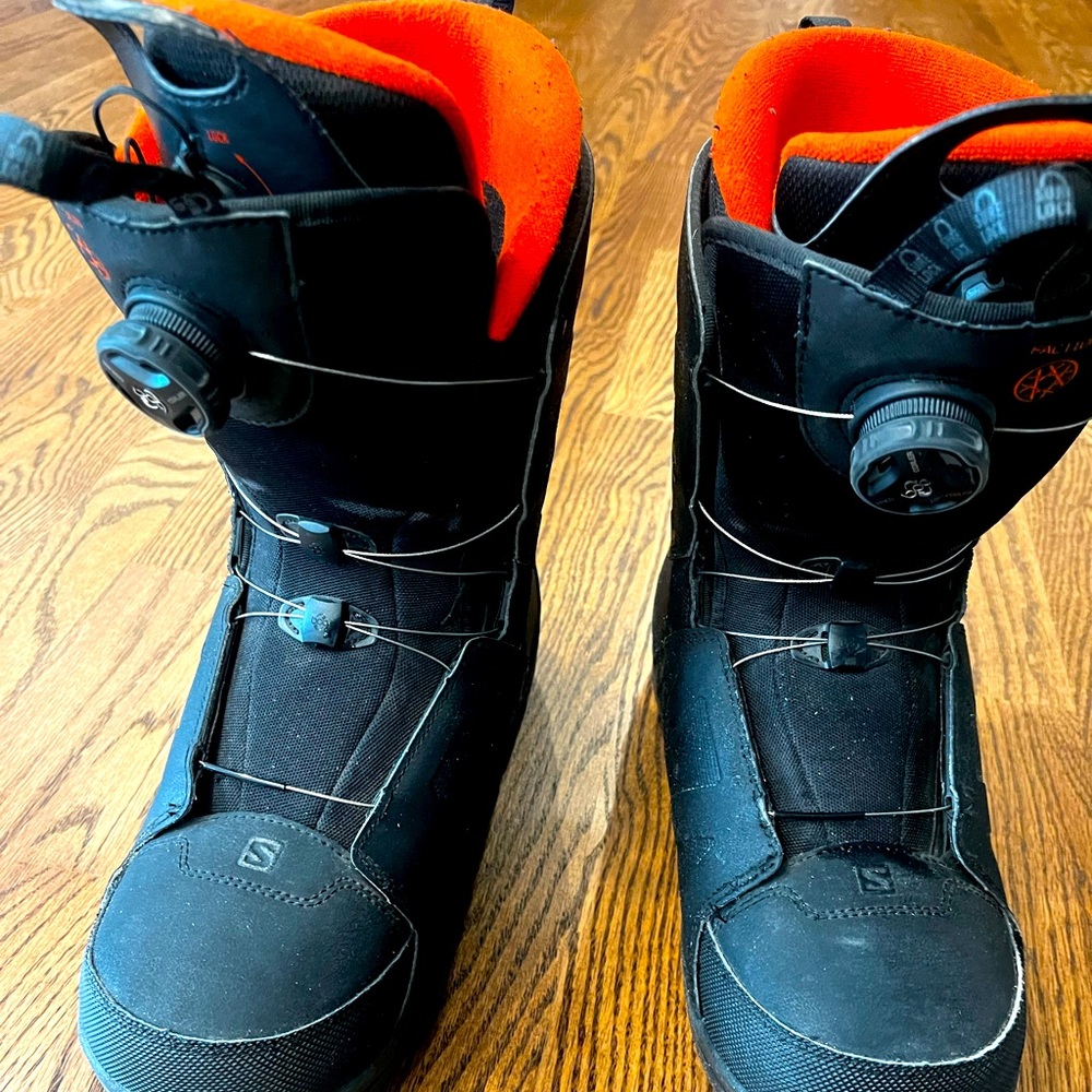 Salomon Snowboarding boots, Size 10.